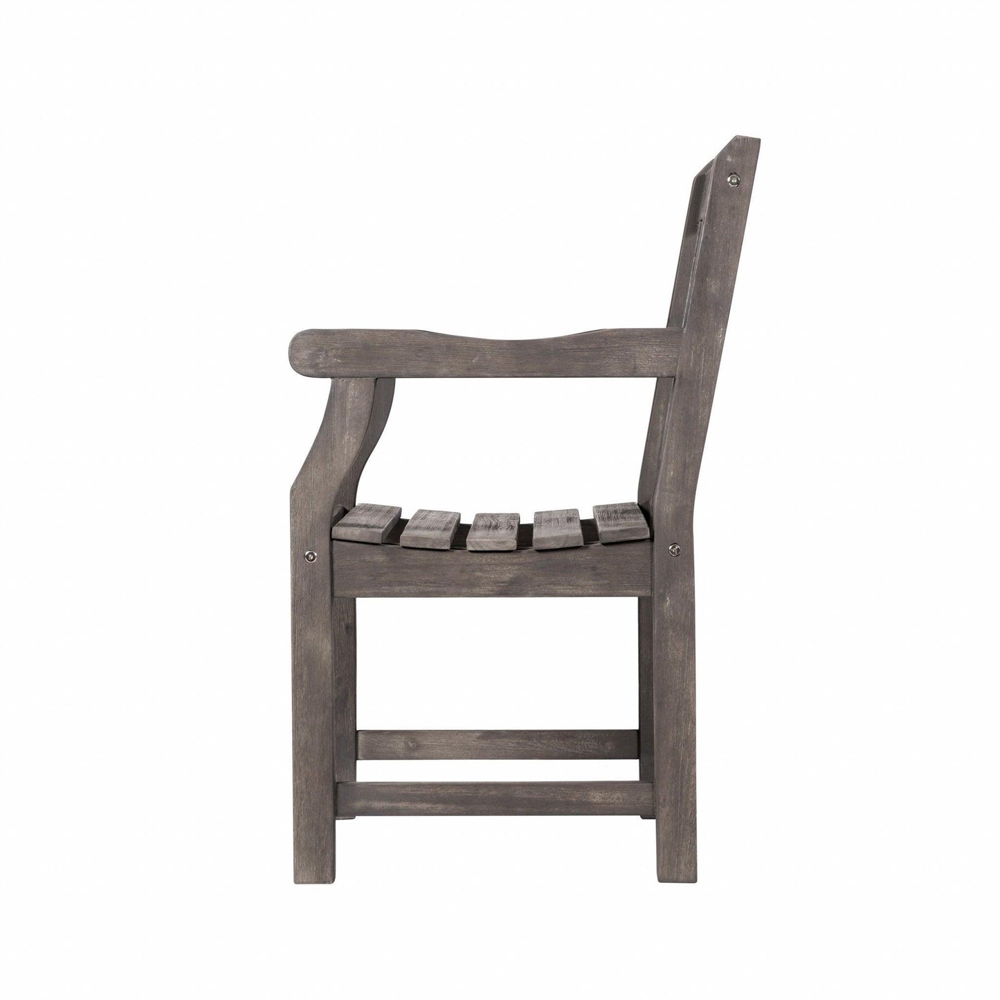 Distressed Patio Armchair with Diagonal Design - AFS