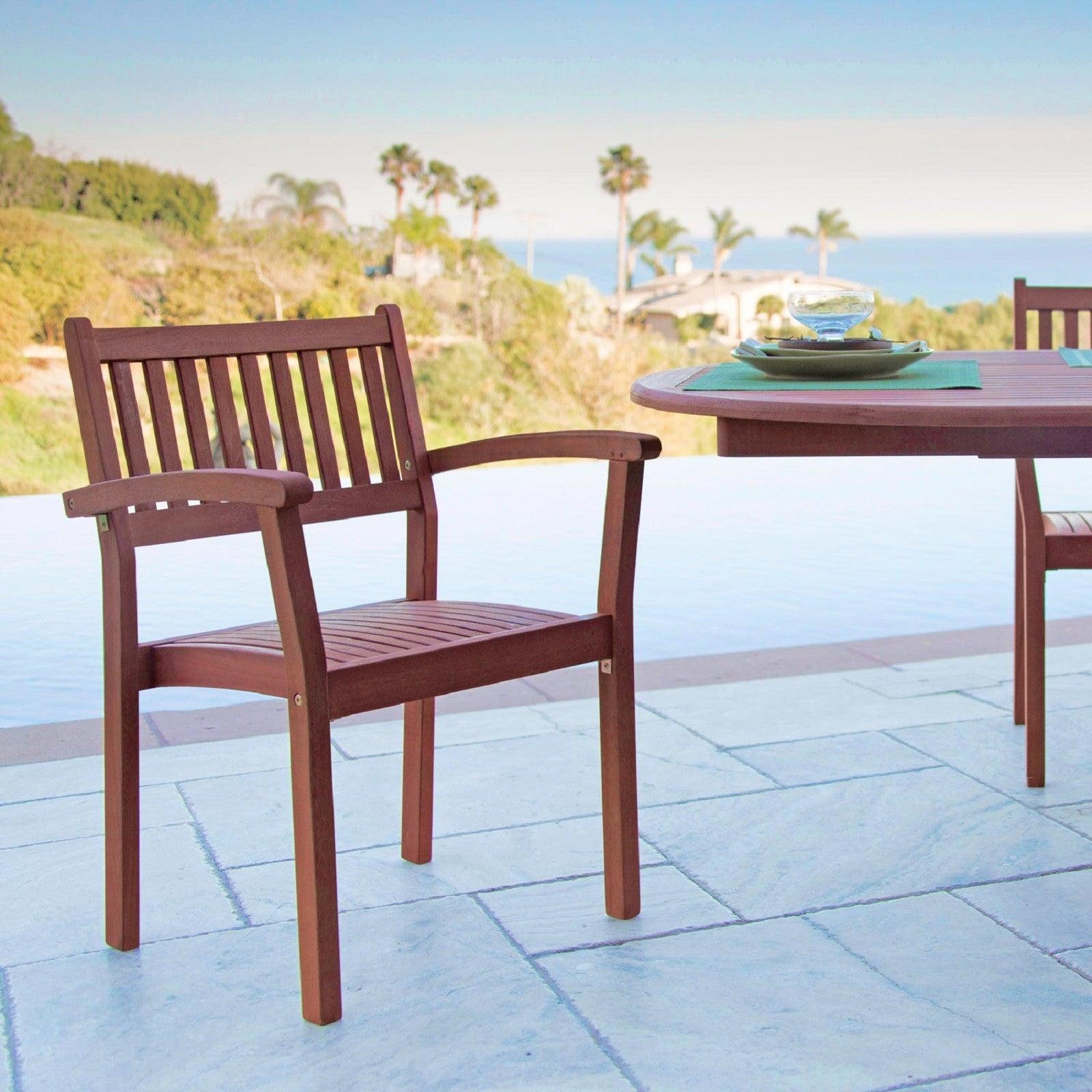 Set of Two Brown Stacking Armchairs - AFS