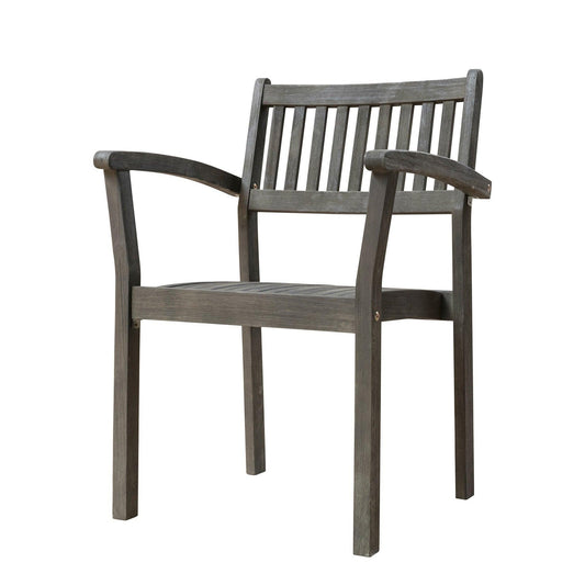 Set of Two Distressed Stacking Armchairs - AFS