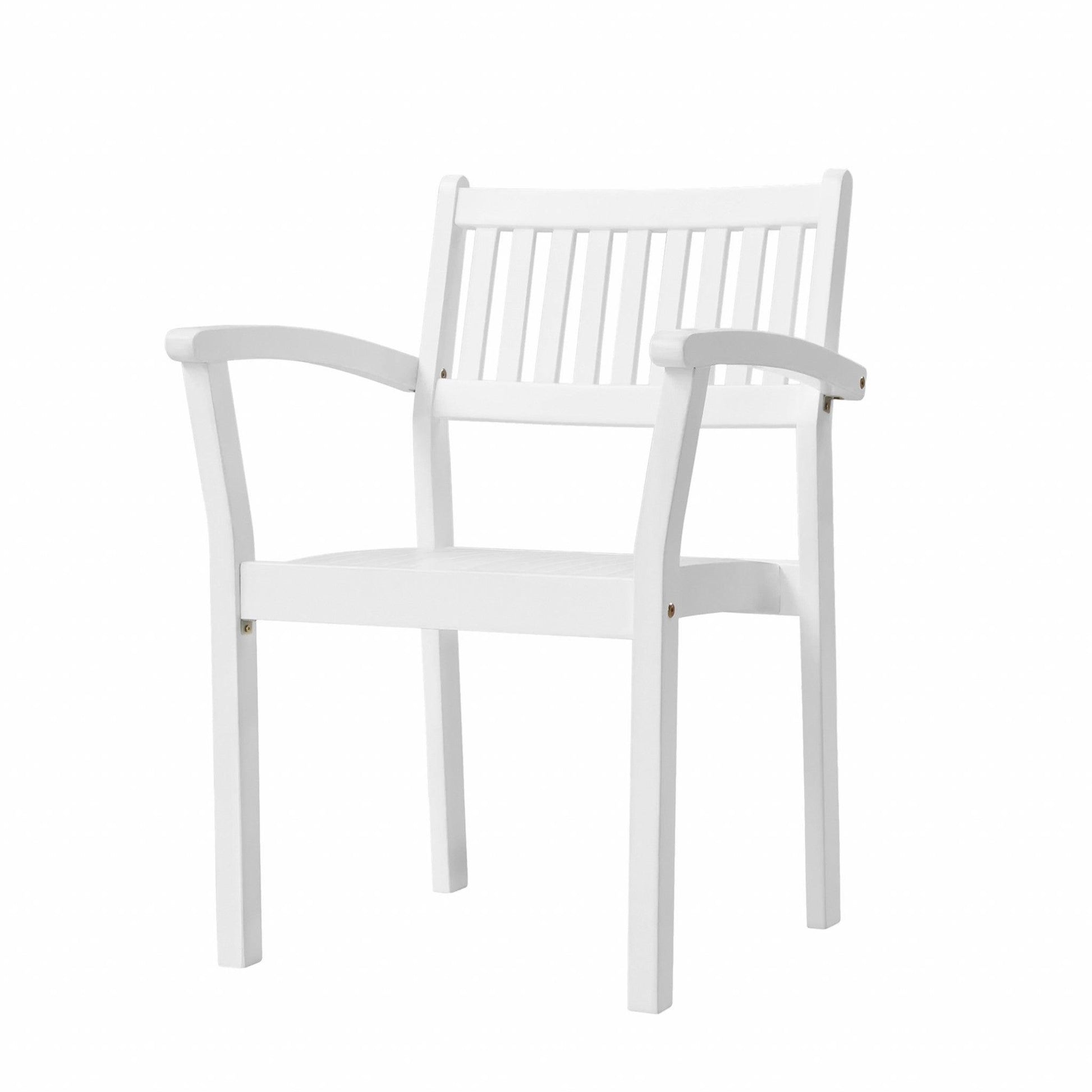 Set of Two White Stacking Armchairs - AFS