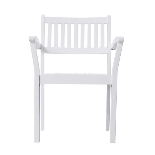 Set of Two White Stacking Armchairs - AFS