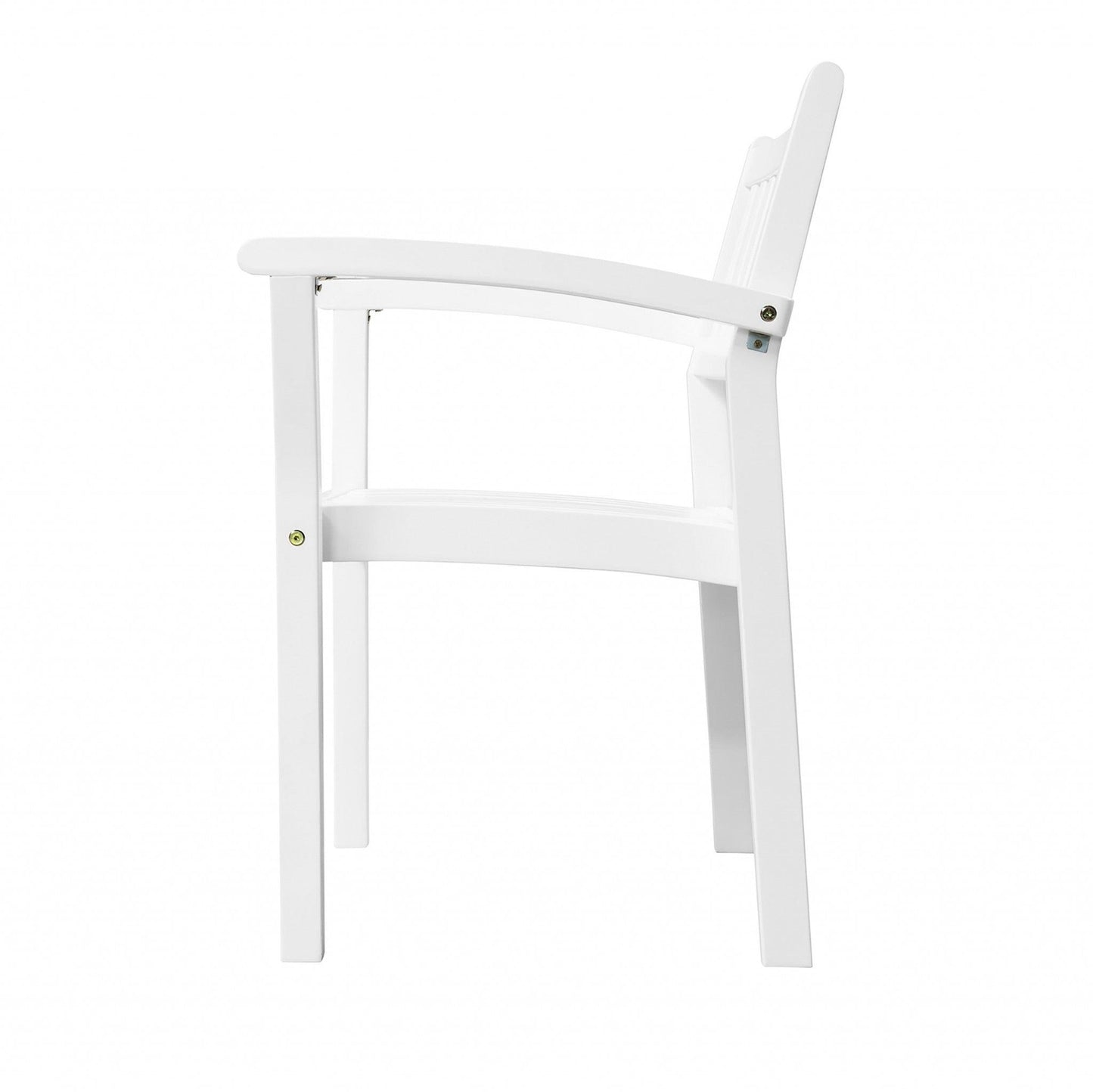 Set of Two White Stacking Armchairs - AFS