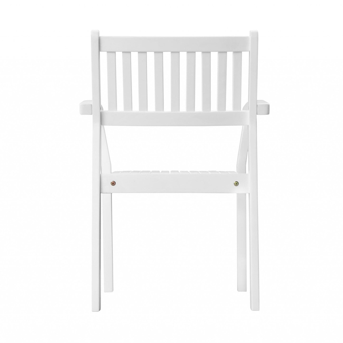 Set of Two White Stacking Armchairs - AFS