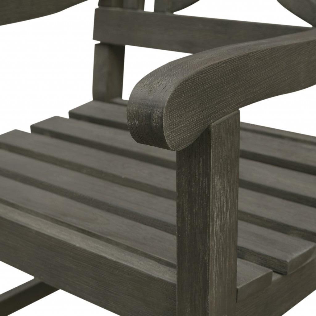 Distressed Grey Garden Armchair - AFS