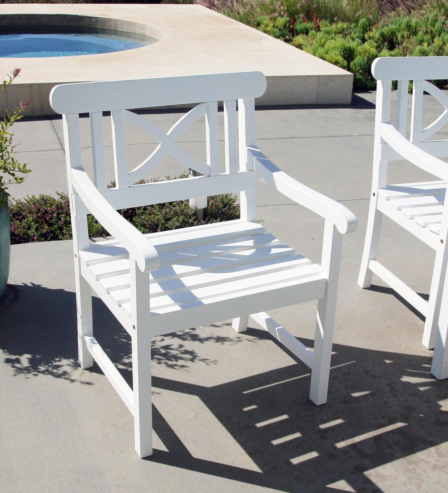 White Garden Armchair - AFS