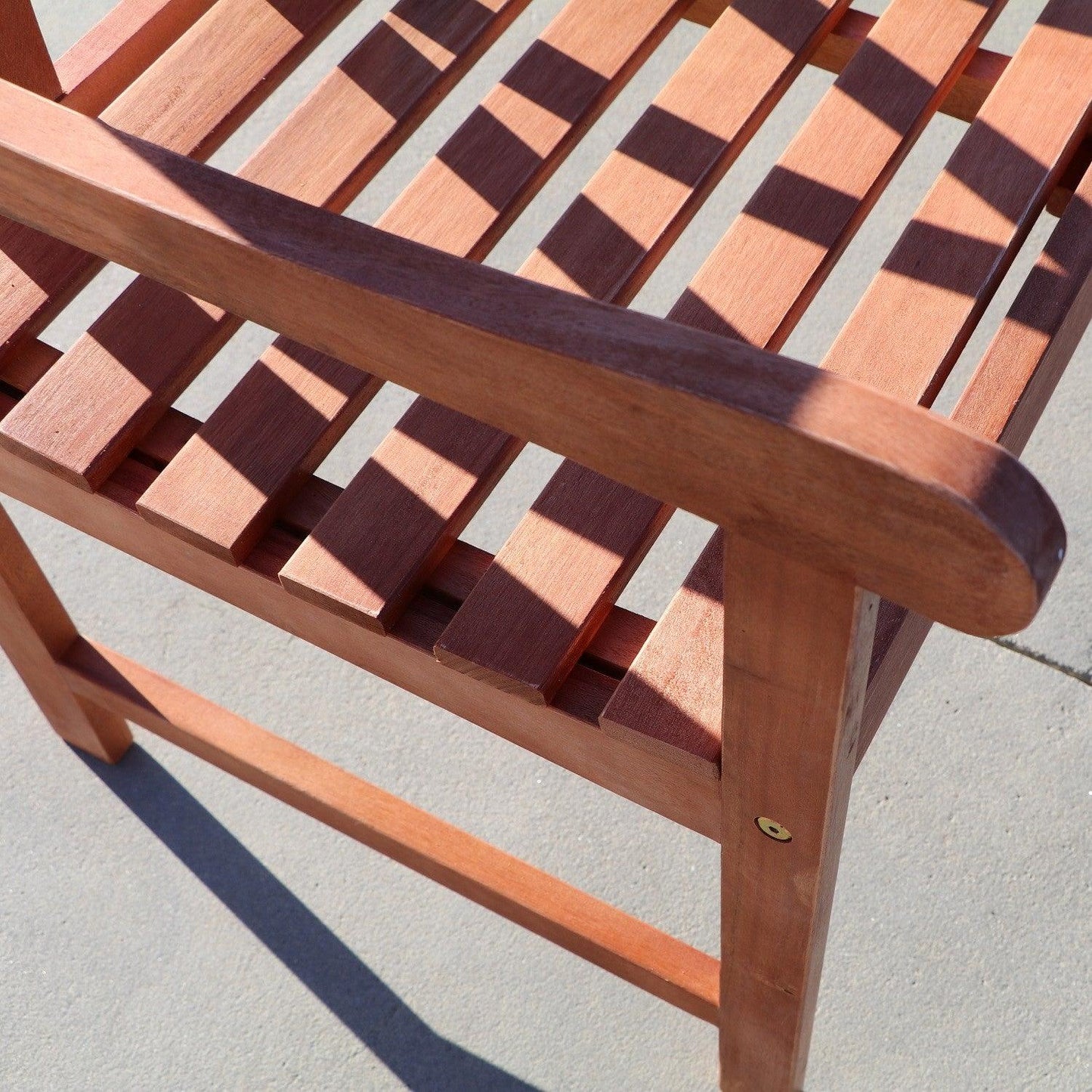 Brown Dining Armchair with Diagonal Back - AFS