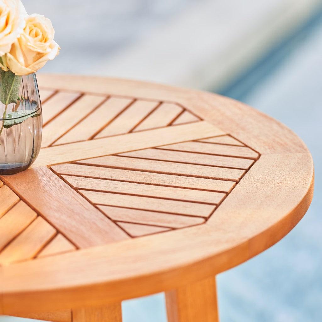 Natural Wood Round Bar Table - AFS