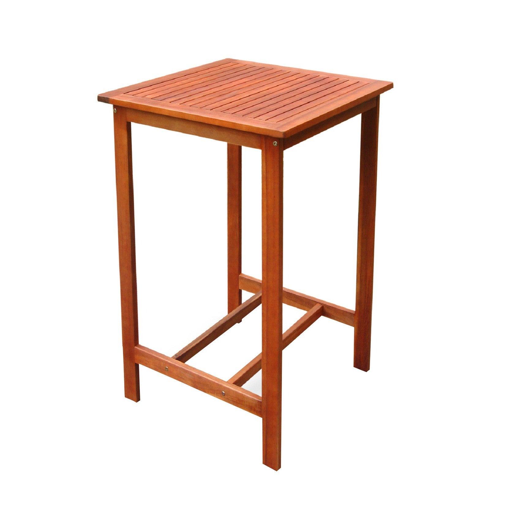 Chestnut Brown Square Bar Table - AFS