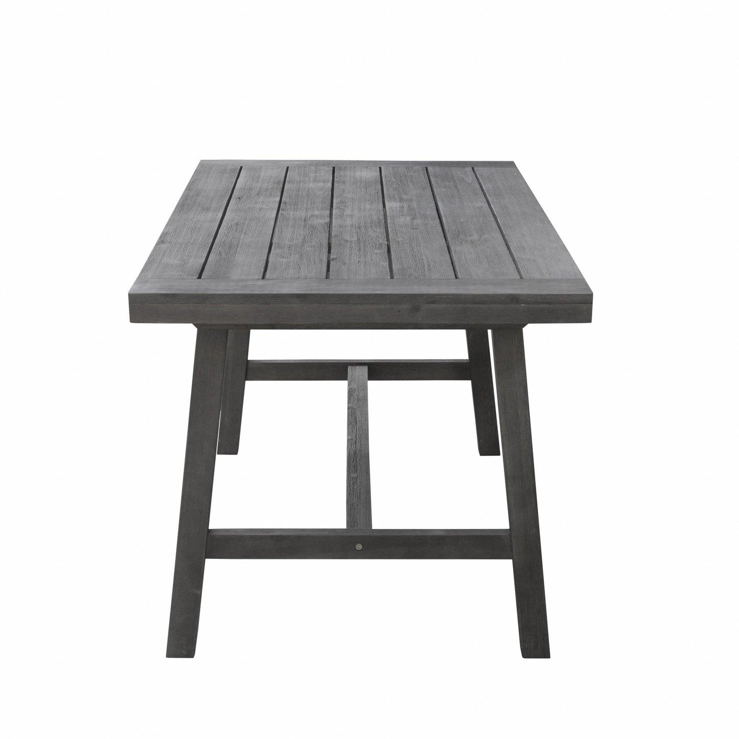 Dark Grey Dining Table with Leg Support - AFS