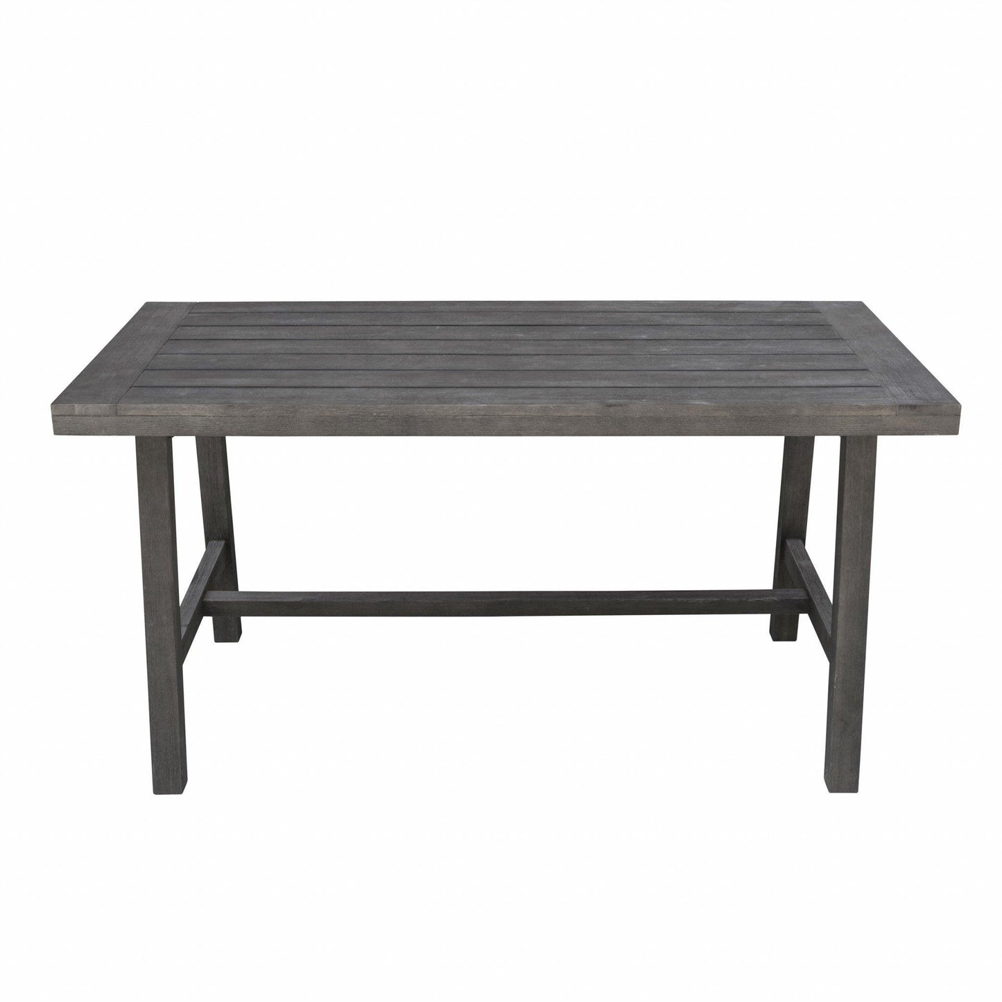 Dark Grey Dining Table with Leg Support - AFS