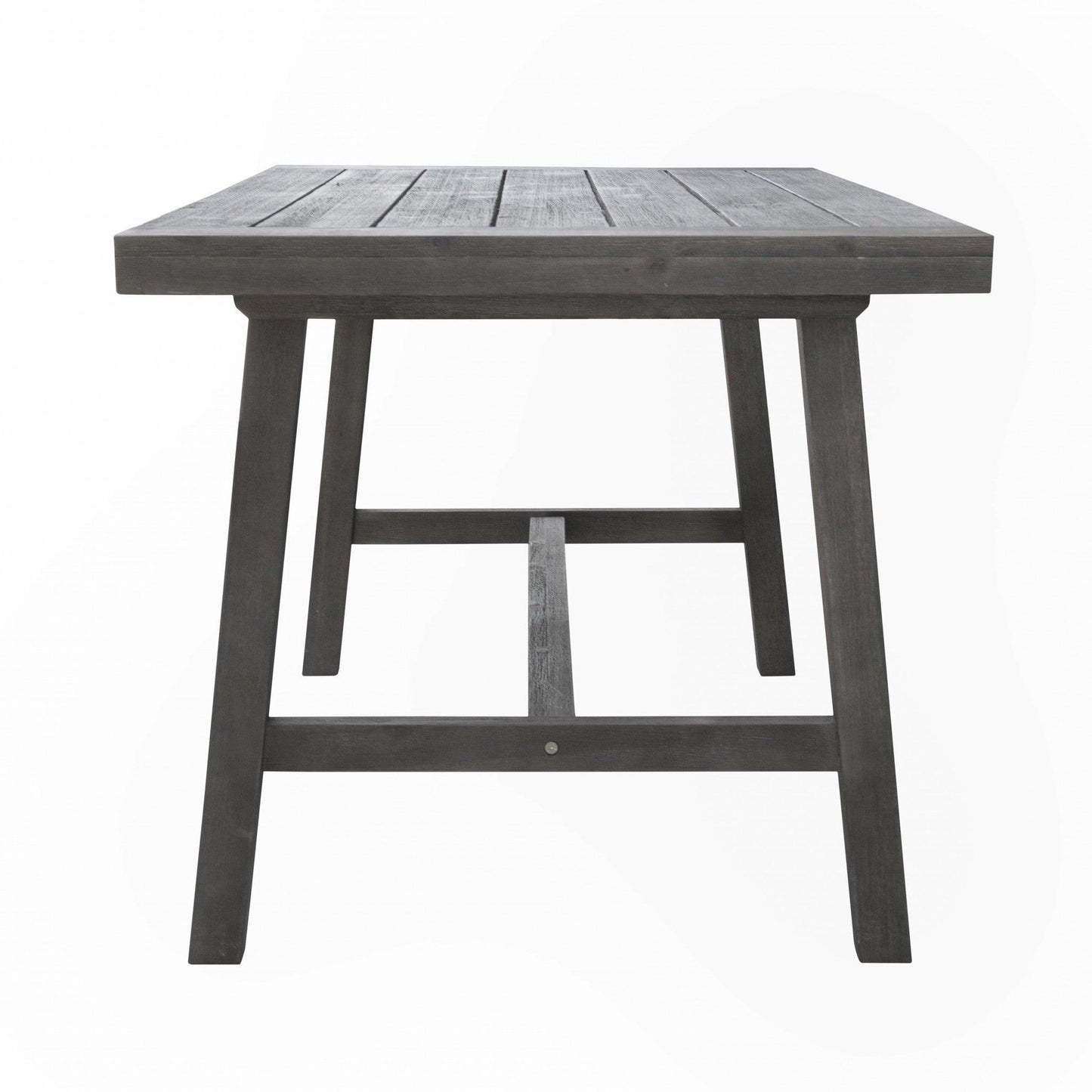 Dark Grey Dining Table with Leg Support - AFS