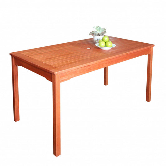 Sienna Brown Dining Table with Straight Legs - AFS