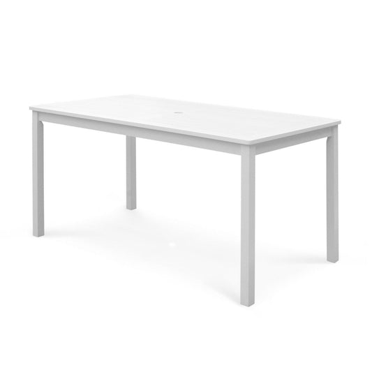 White Dining Table with Straight Legs - AFS
