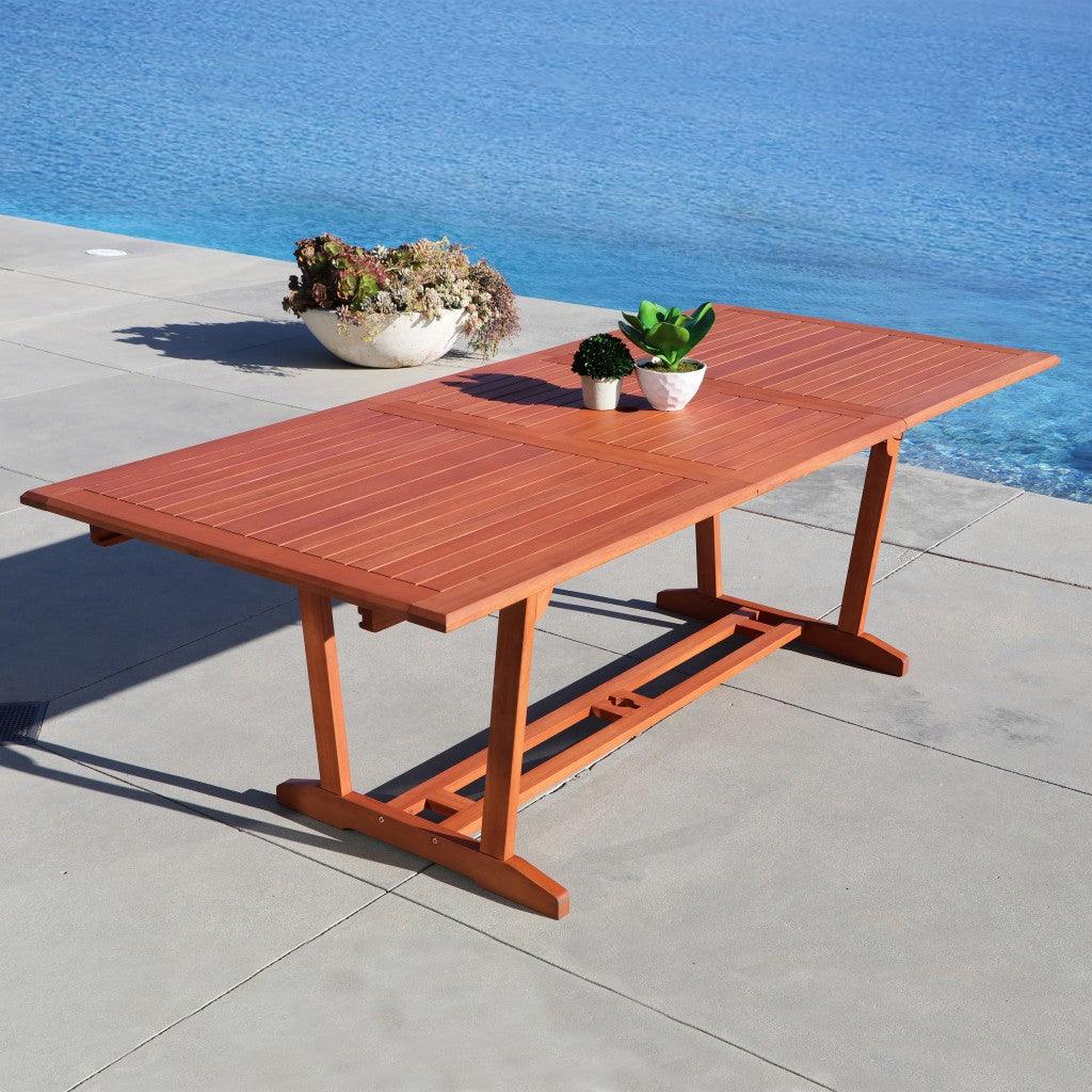 Sienna Brown Extendable Dining Table - AFS