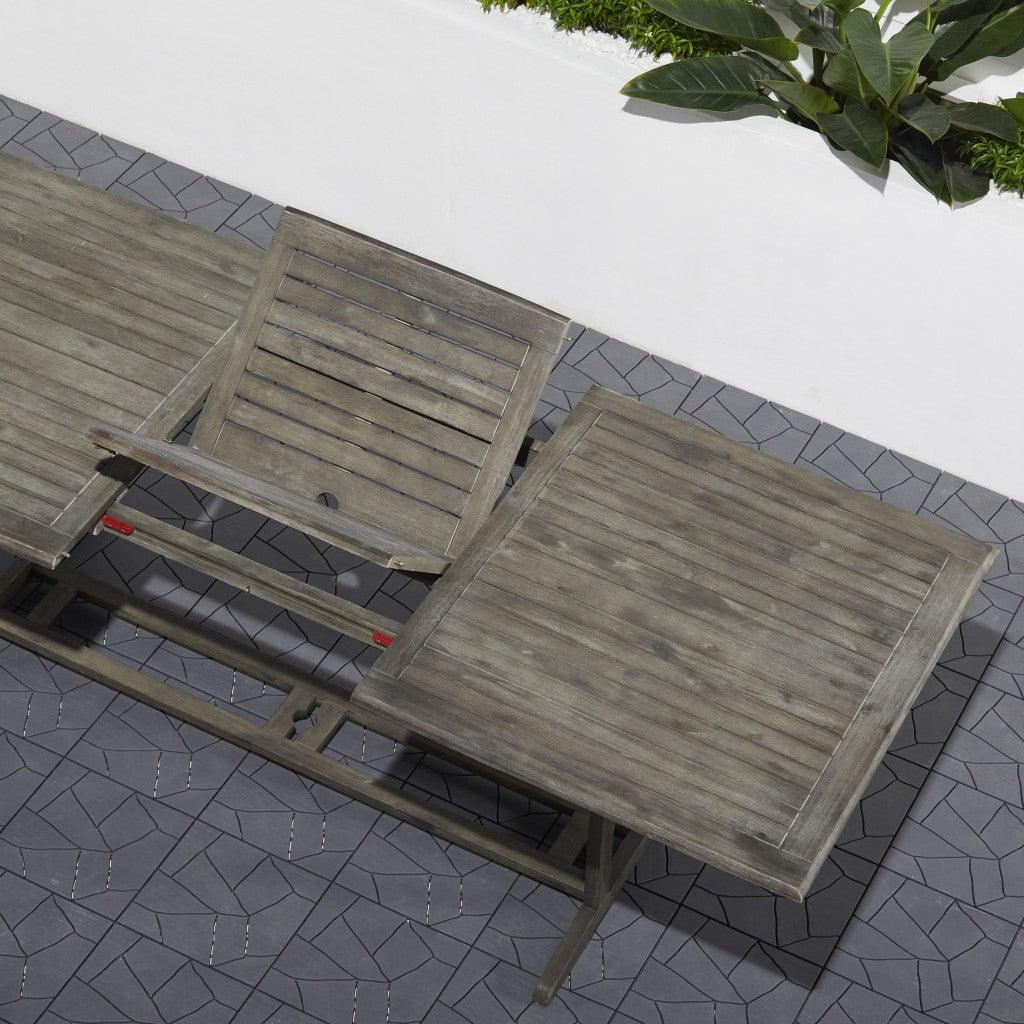 Distressed Grey Extendable Dining Table - AFS