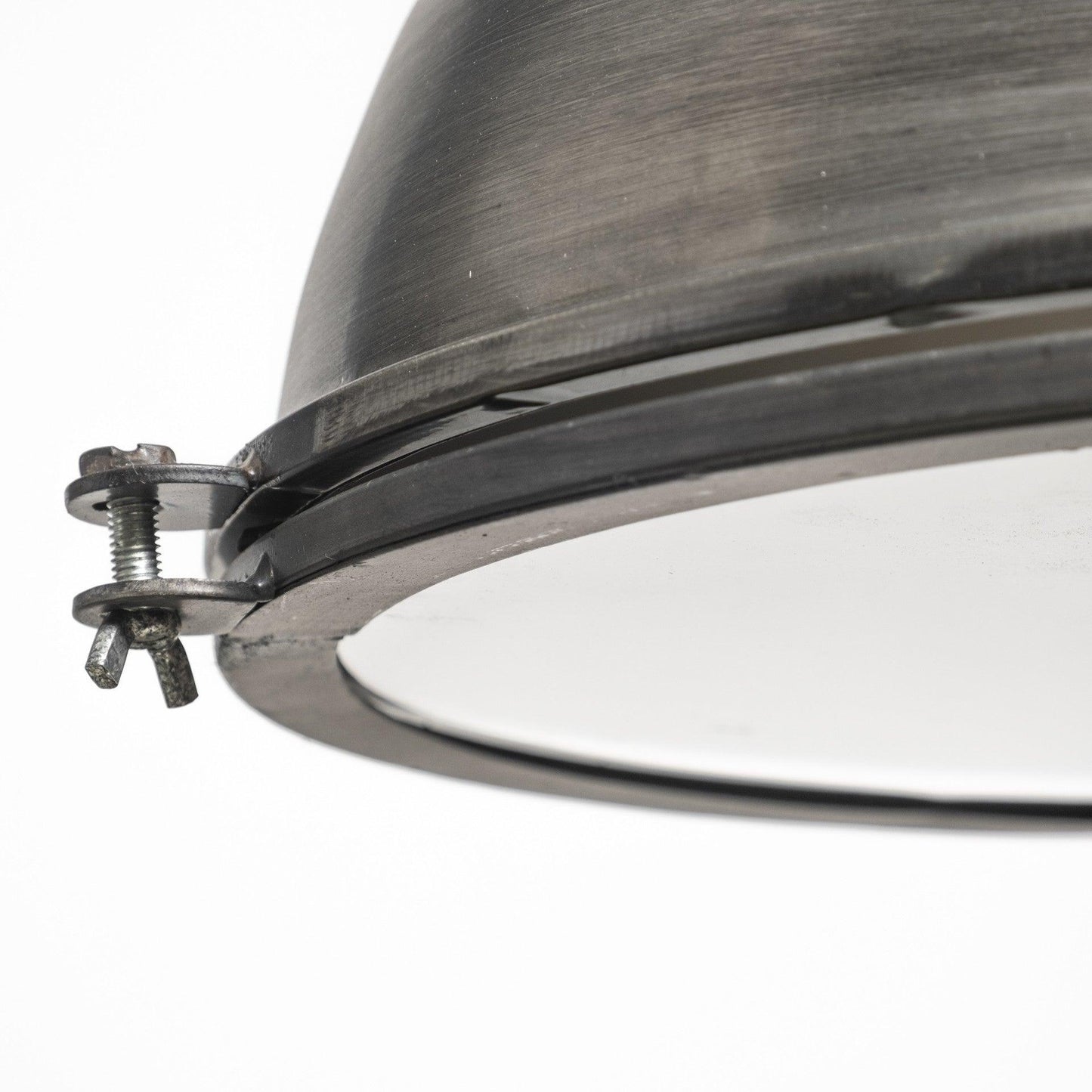 Industrial Gray Metal Hanging Pendant Light - AFS