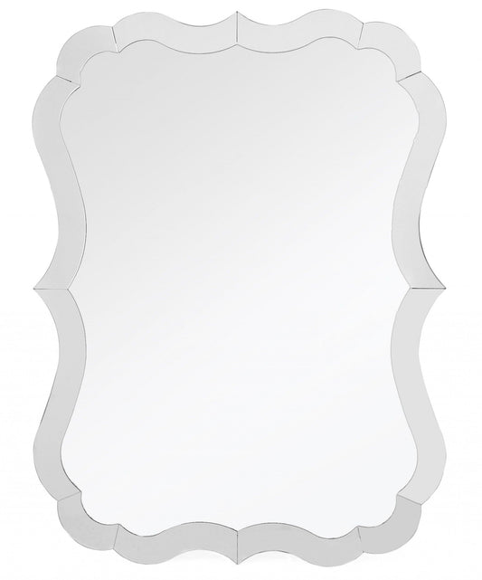 Scalloped Frameless Wall Mirror - AFS