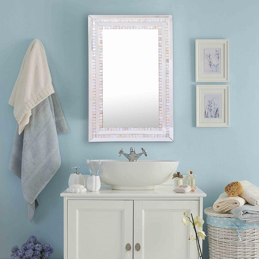 Pastel Pink Mosaic Tiled Mirror - AFS