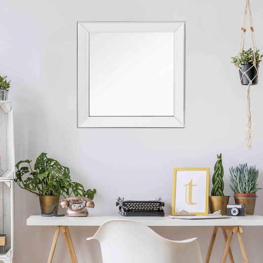 Square Wall Mounted Clear Mirror - AFS