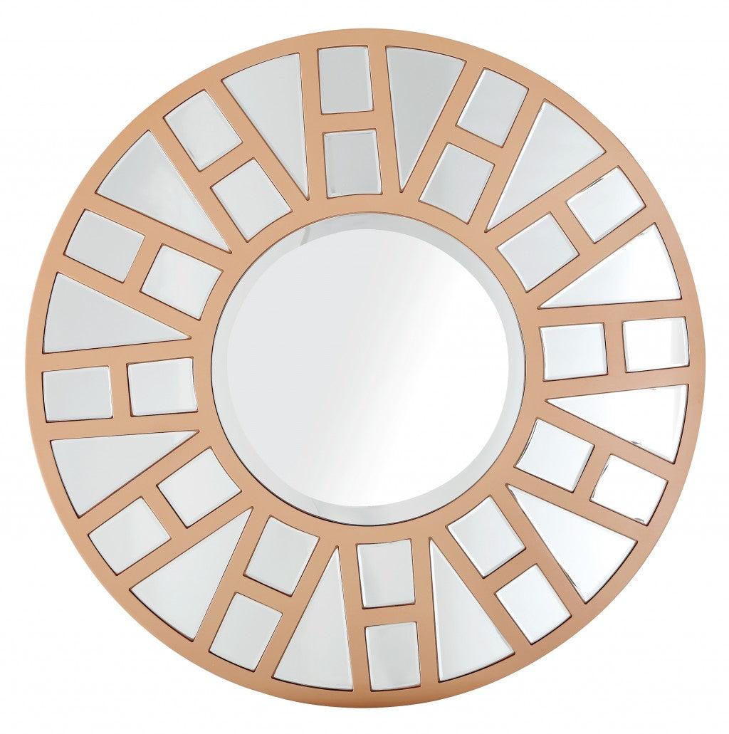 Gold Geometric Mirror - AFS