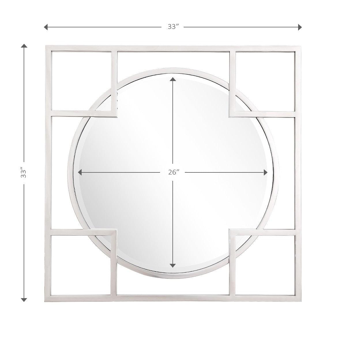 X Shaped Beveled Edge Mirror - AFS