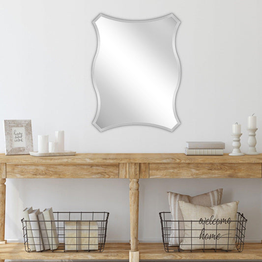 Scalloped Quatrefoil Glass Mirror - AFS