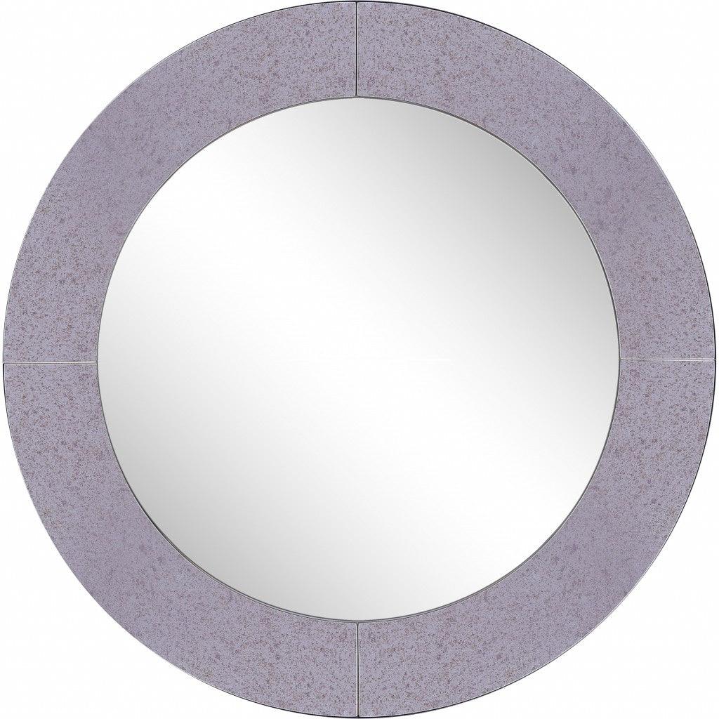 Grey Round Wall Mirror - AFS