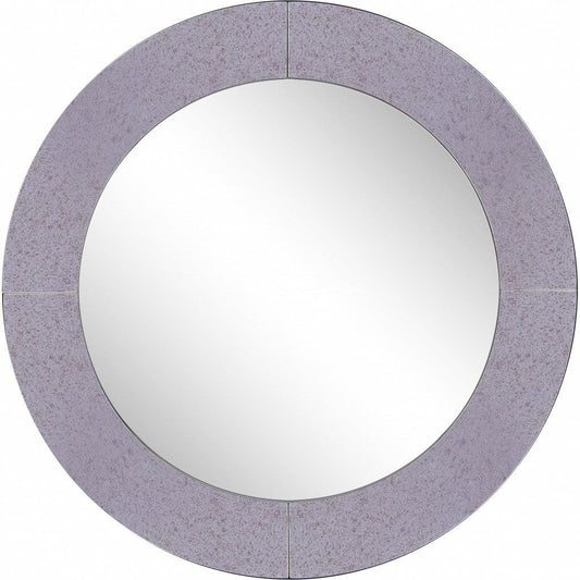 Grey Round Wall Mirror - AFS