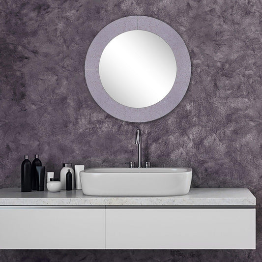 Grey Round Wall Mirror - AFS