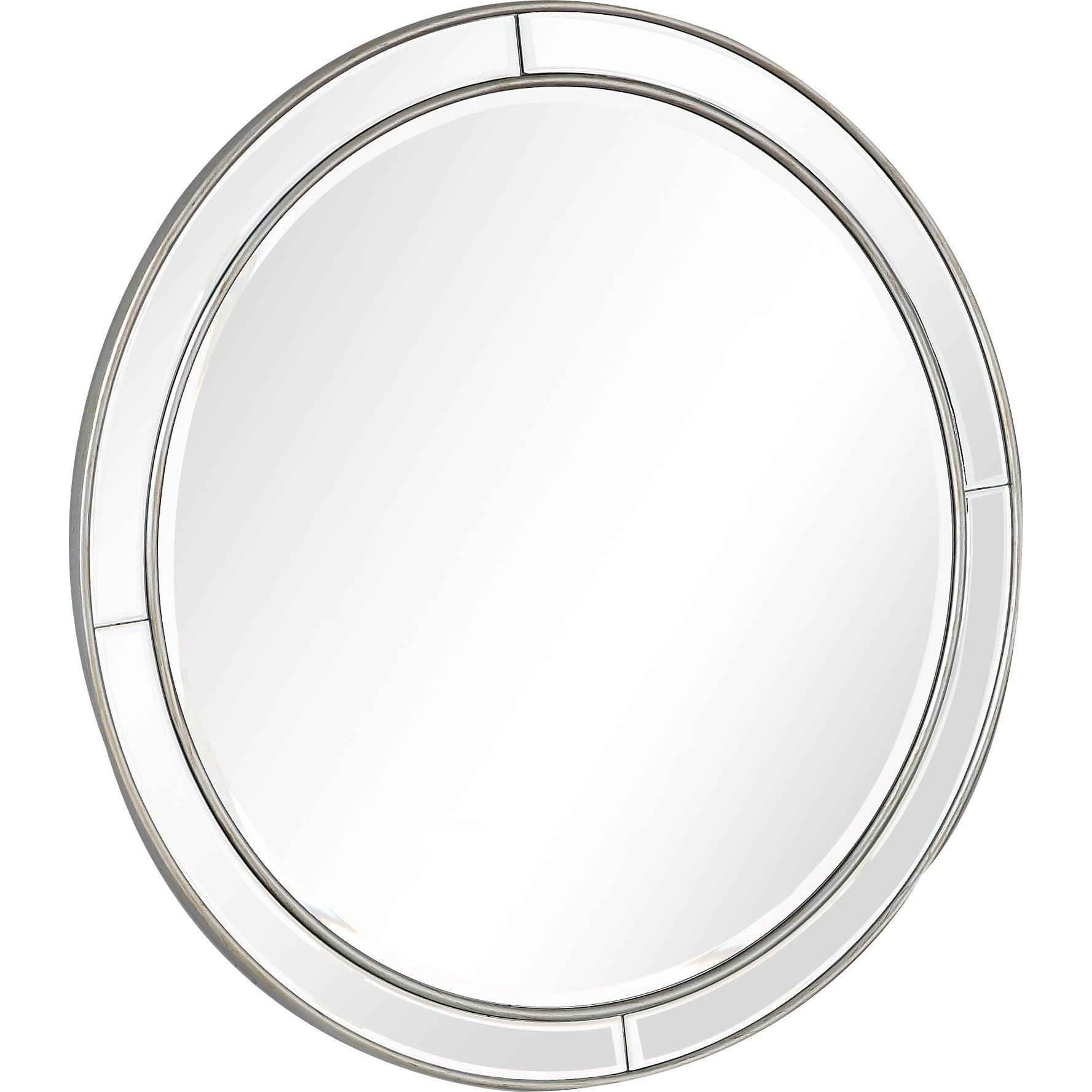 Silver Beaded Wall Mirror - AFS