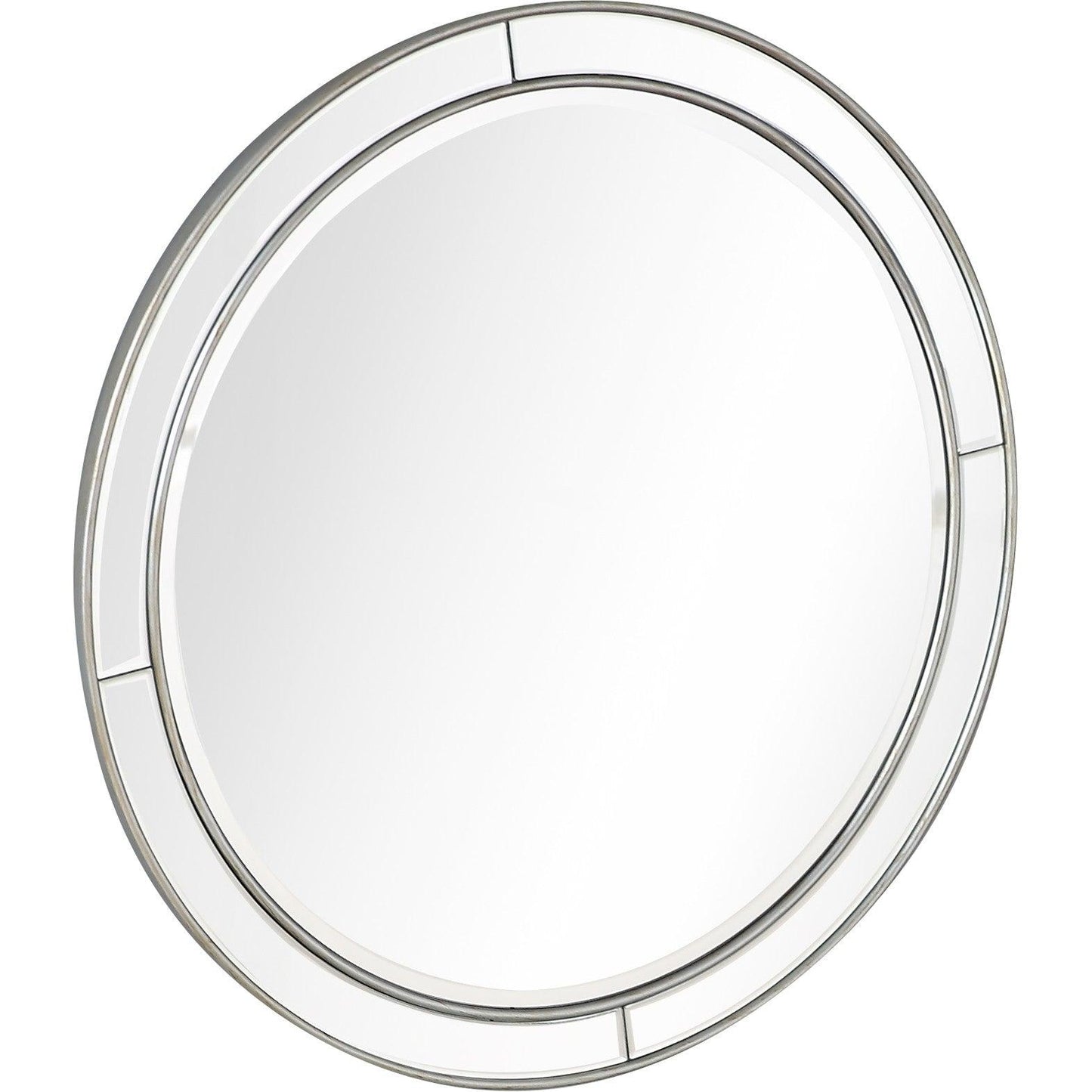 Silver Beaded Wall Mirror - AFS