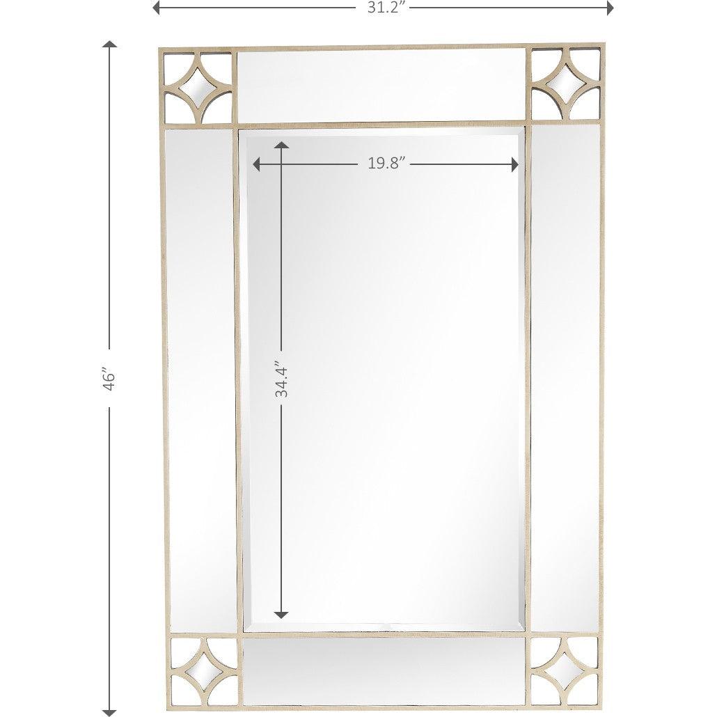 Champagne Finish Wall Mirror - AFS