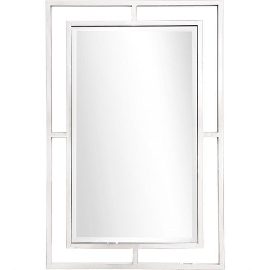 Silver Chic Rectangular Wall Mirror - AFS