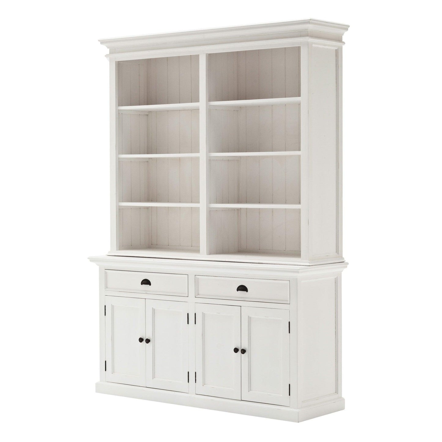 Classic White Hutch Bookcase Unit - AFS