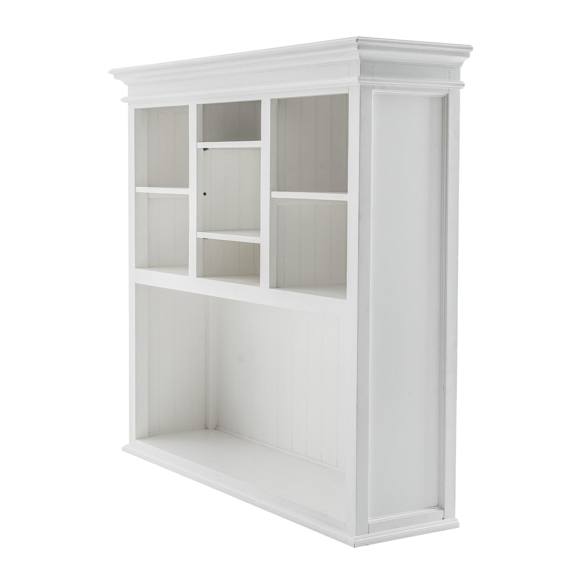 Classic White Buffet Hutch Unit with 2 Adjustable Shelves - AFS