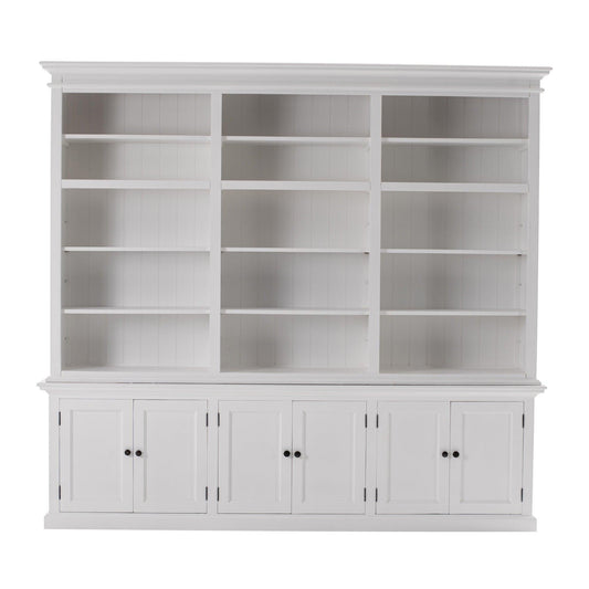 Classic White Triple-Bay Hutch Unit - AFS