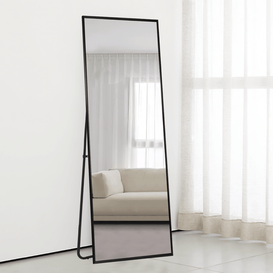 Black Aluminum Framed Mirror - AFS