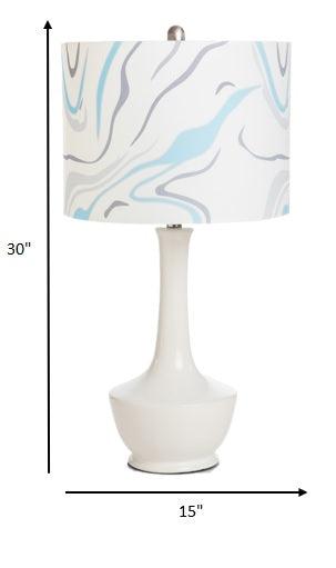 Set of 2 White Contemporary Table Lamps - AFS