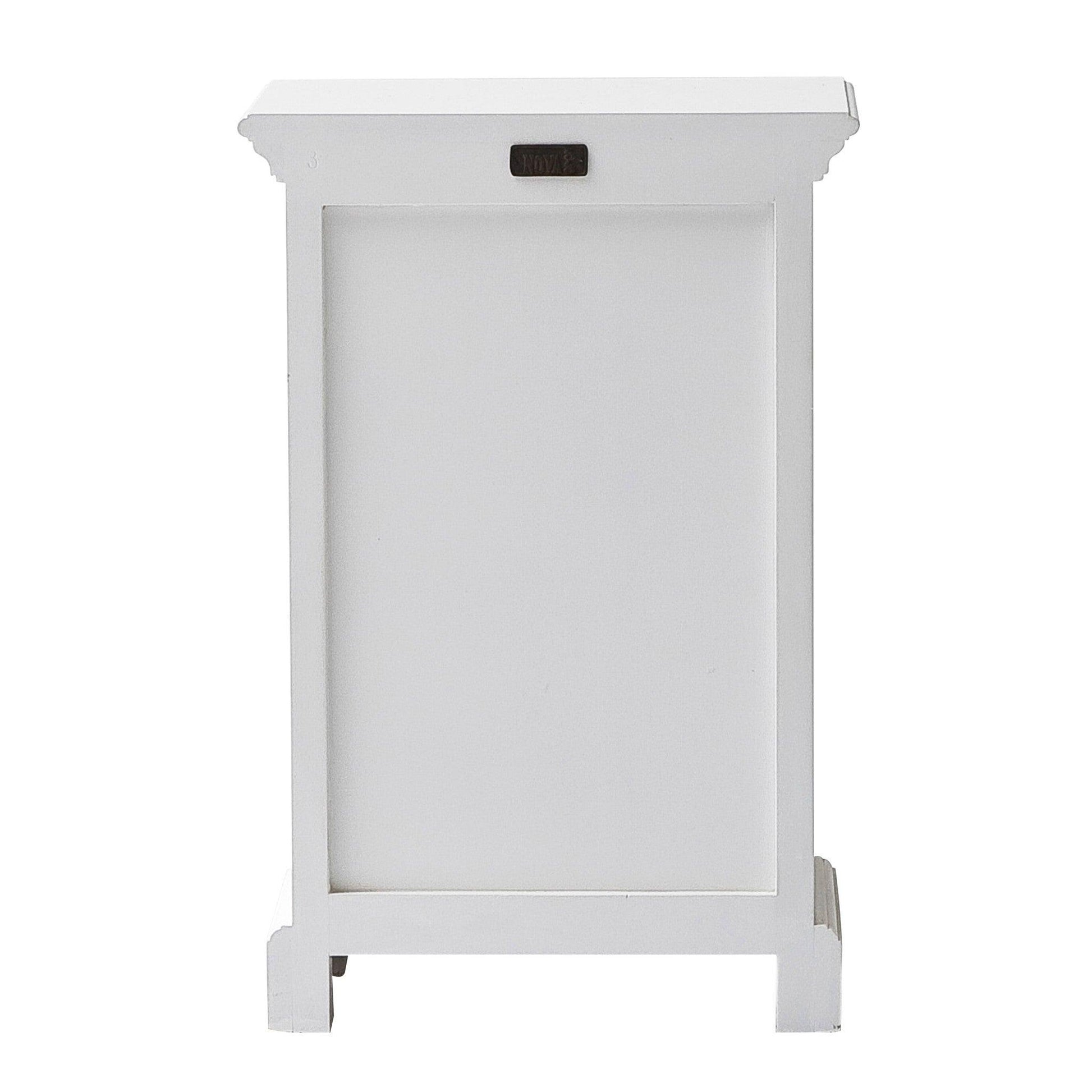 Classic White Three Drawer Nightstand - AFS