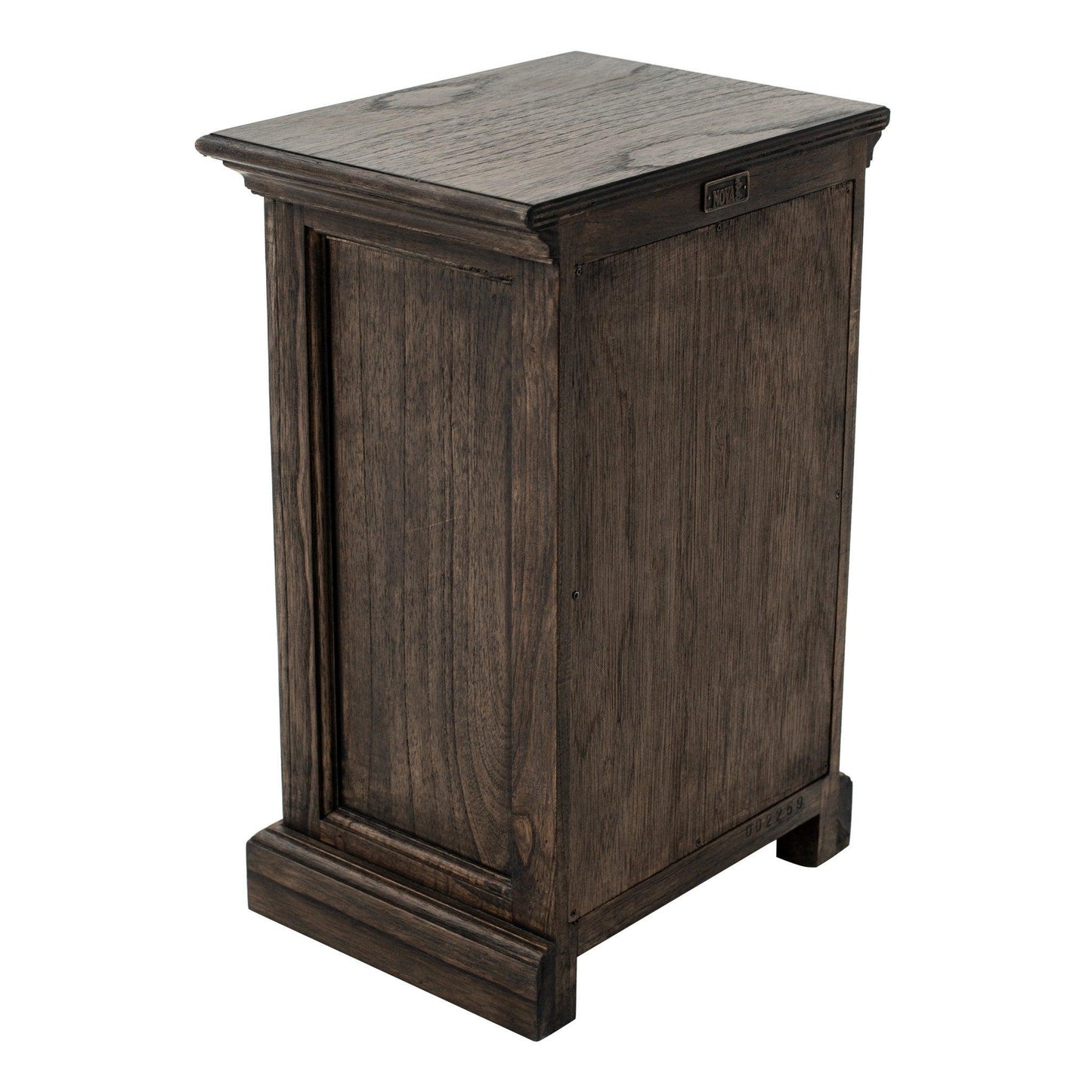 Black Wash Three Drawer Nightstand - AFS