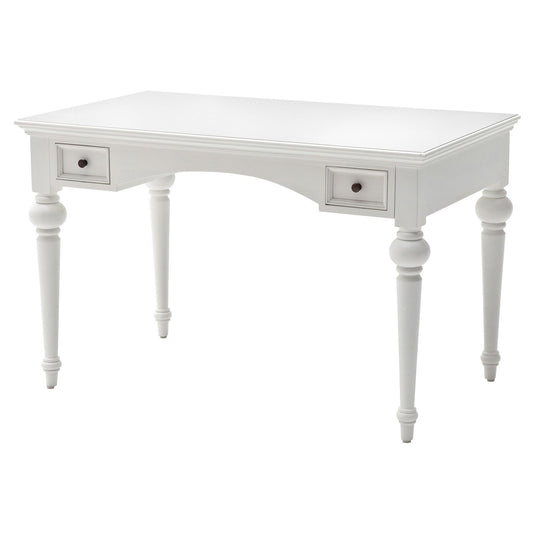 Antiqued White Provencial Writing or Computer Desk - AFS