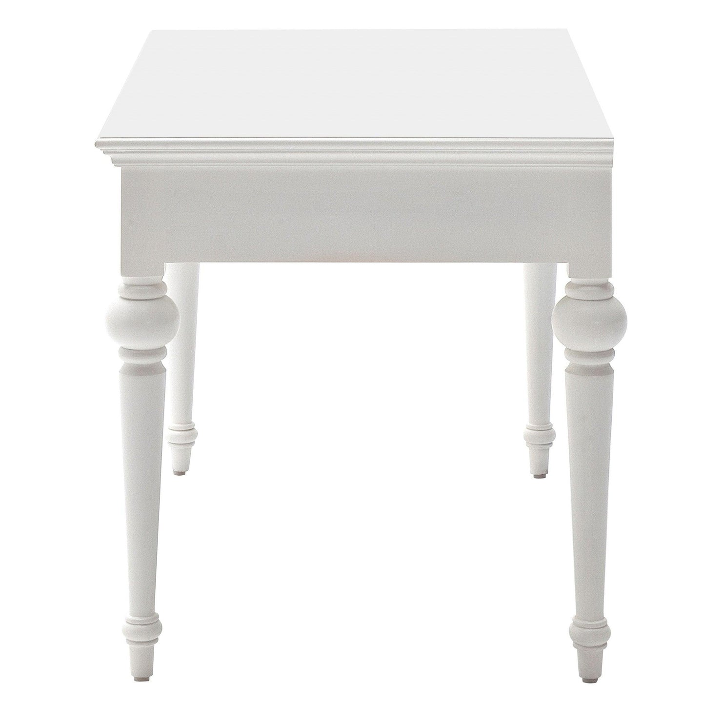 Antiqued White Provencial Writing or Computer Desk - AFS