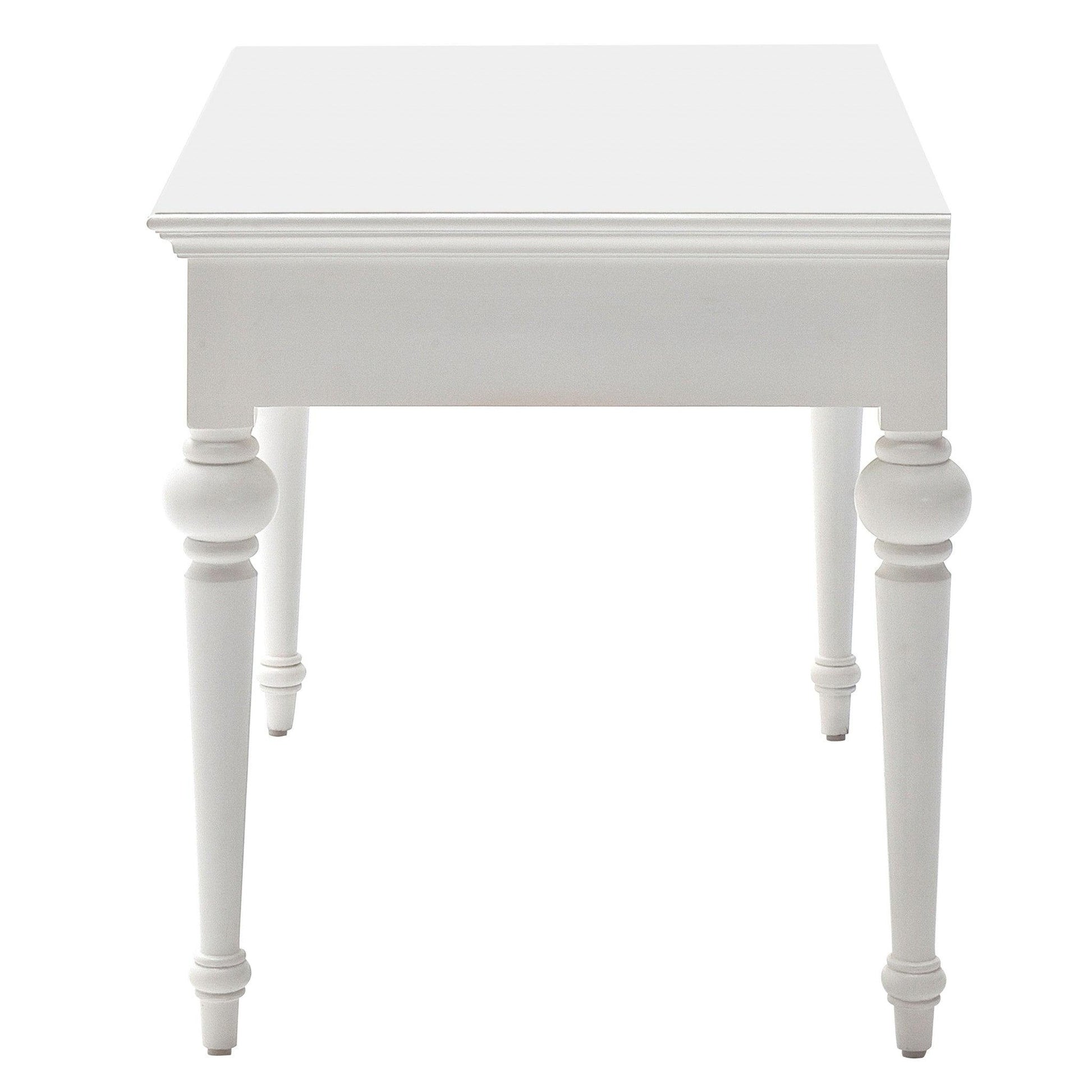 Antiqued White Provencial Writing or Computer Desk - AFS