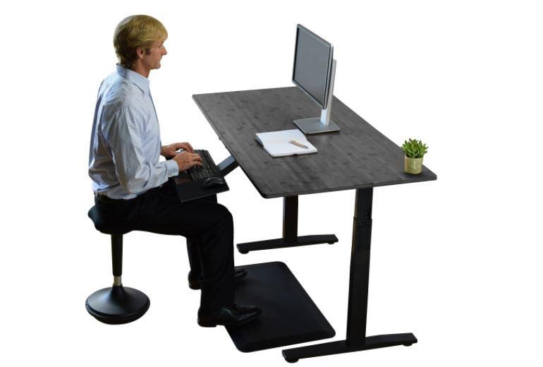 Premier Black Dual Motor Electric Office Adjustable Standing Desk - AFS