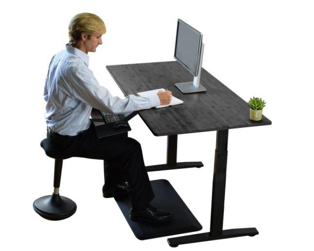 Premier Black Dual Motor Electric Office Adjustable Standing Desk - AFS