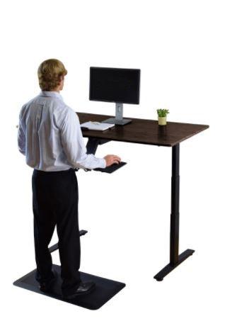 Premier 52" Black Dual Motor Electric Office Adjustable Standing Desk - AFS