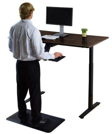 Premier 45" Black Dual Motor Electric Office Adjustable Standing Desk - AFS