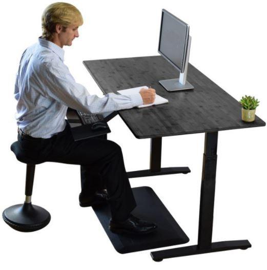 Premier 45" Black Dual Motor Electric Office Adjustable Standing Desk - AFS