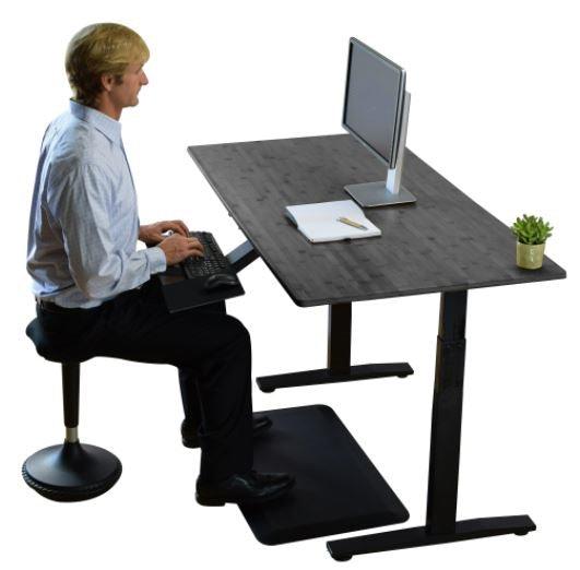 Premier 45" Black Dual Motor Electric Office Adjustable Standing Desk - AFS