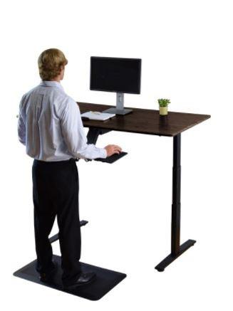 Premier 52" Black Dual Motor Electric Office Adjustable Standing Desk - AFS